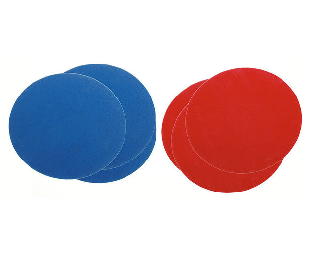 Circle mat floor markings, set of 6