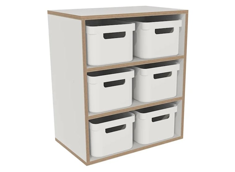# Basket cabinet, decor, 60–75 cm