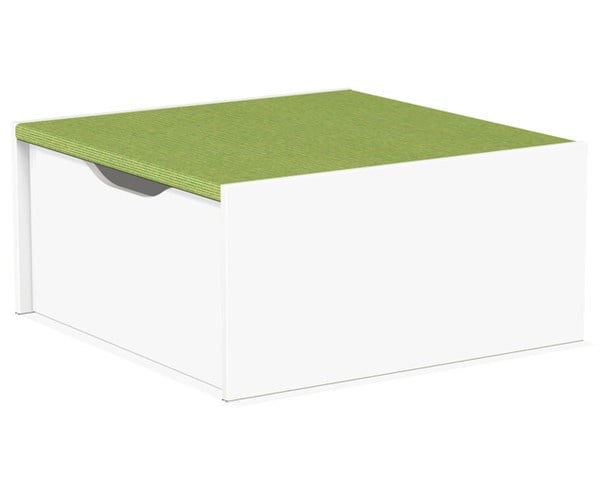 # Podium section square with castor storage box 75 x 75 cm, height 36 cm