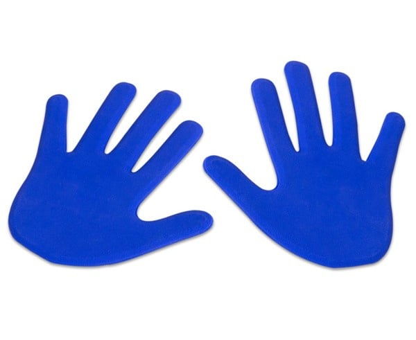Floor markings hands, 10 pieces