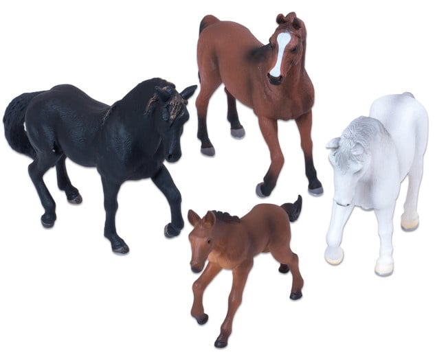 Horses, set of 4