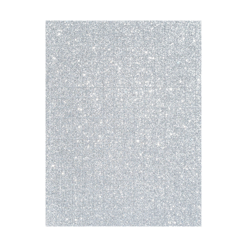 Knutselrubber Mozaiek Glitter, 15 x 20 cm, 6 vel, 6 kleuren ass.