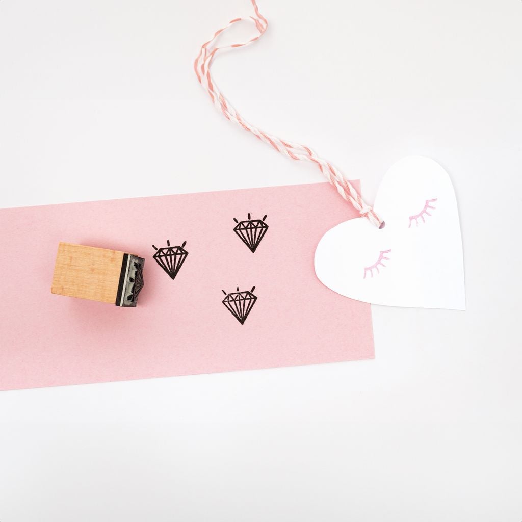 Wooden stamp set, unicorn