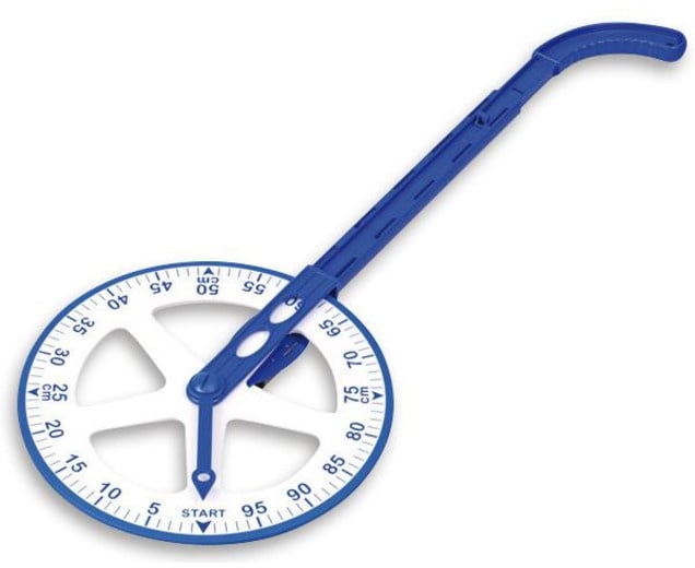 Measuring wheel with counter