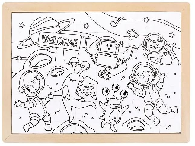Space friends puzzle