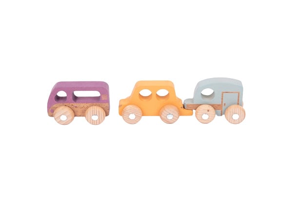 Tickit wooden cars rainbow, 12 pieces