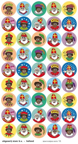 Themastickers Sinterklaas en Piet