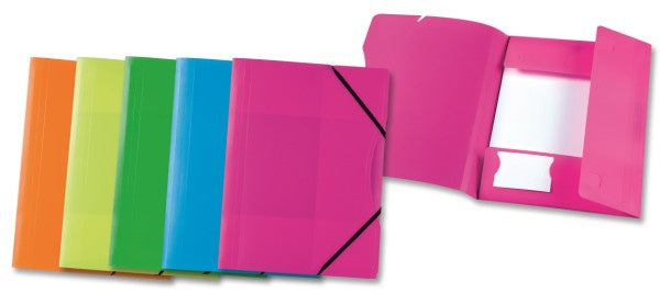 Plastic storage folder, set of 5