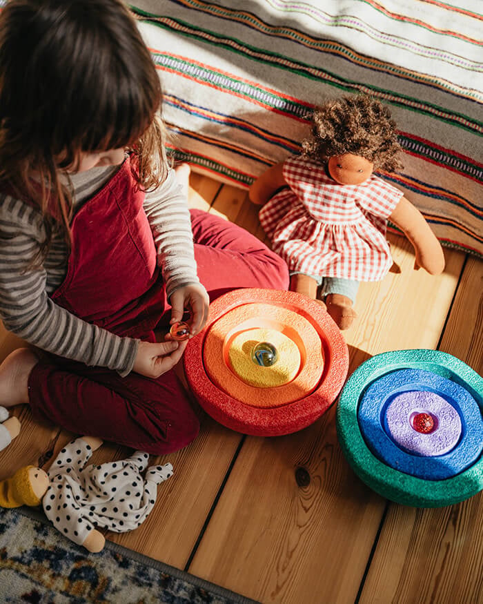 # Stapelstein Inside Rainbow Classic | 6-piece