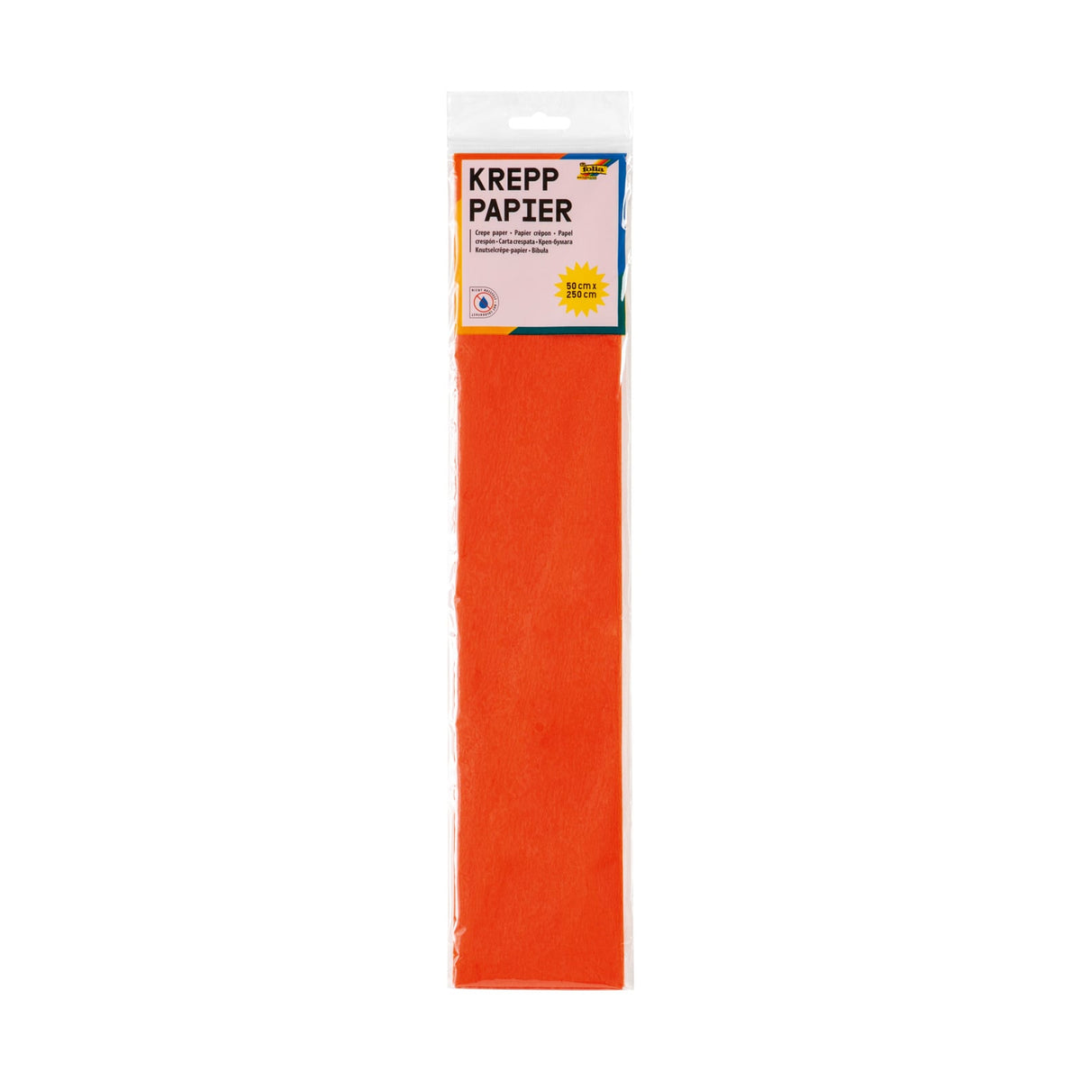 Crepe paper orange