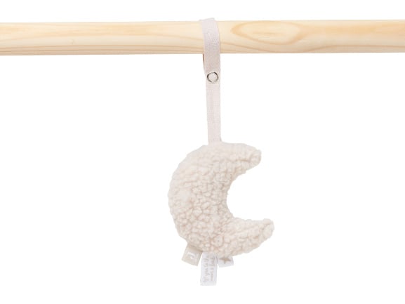 Wooden baby gym Moon nougat