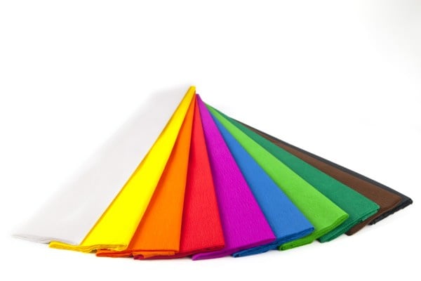 # Crepepapier, kleurenassortiment 100 stuks