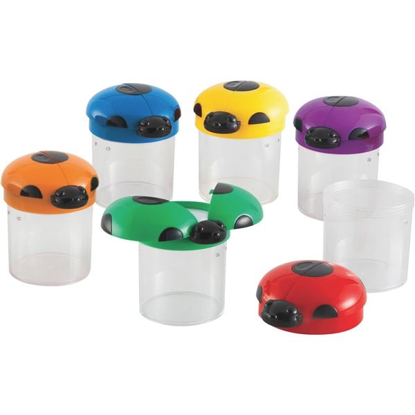 Giant Magnifier Pots Ladybugs, set of 6, Learning Resources