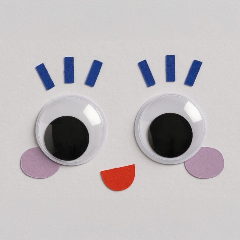 Wobbly Eyes/Googly Eyes, 50 mm diameter, 2 pieces