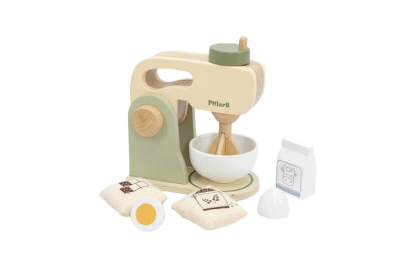 Houten keuken mixer set