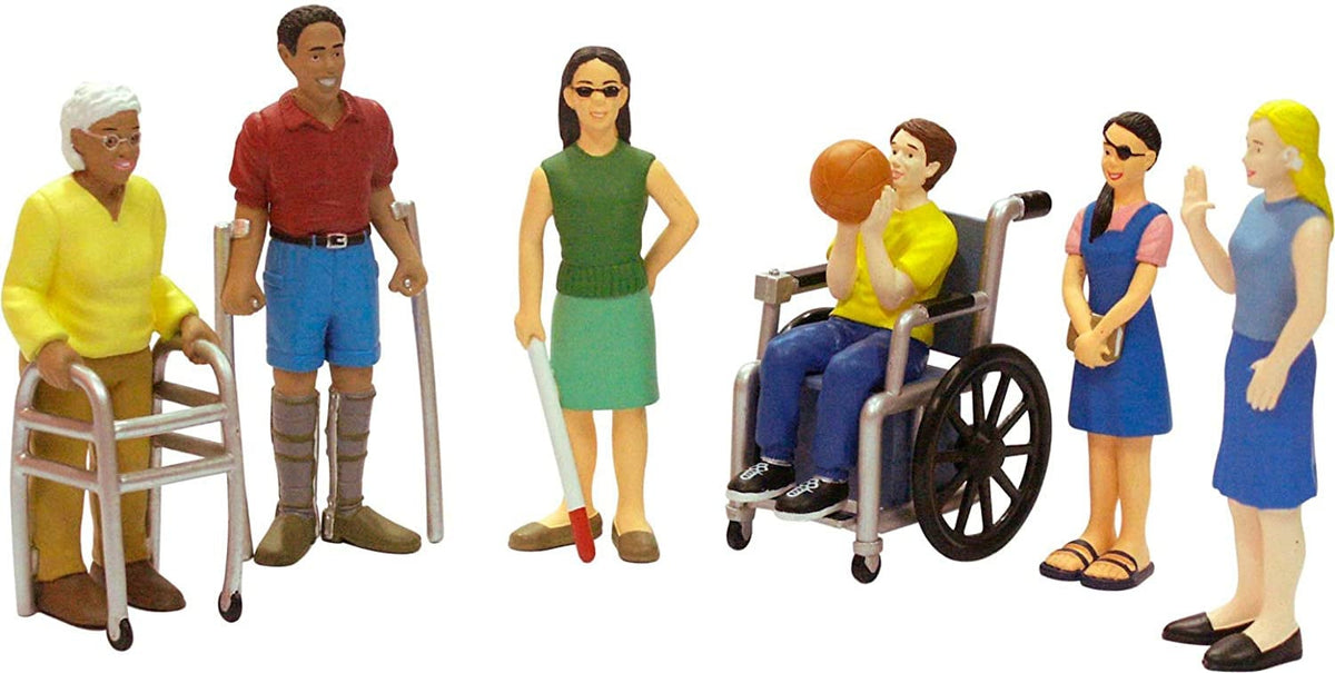 Disabled figures, 6 pieces