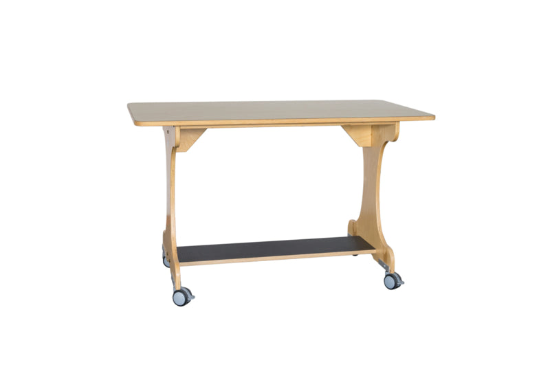 Mobile table birch/birch HPL
