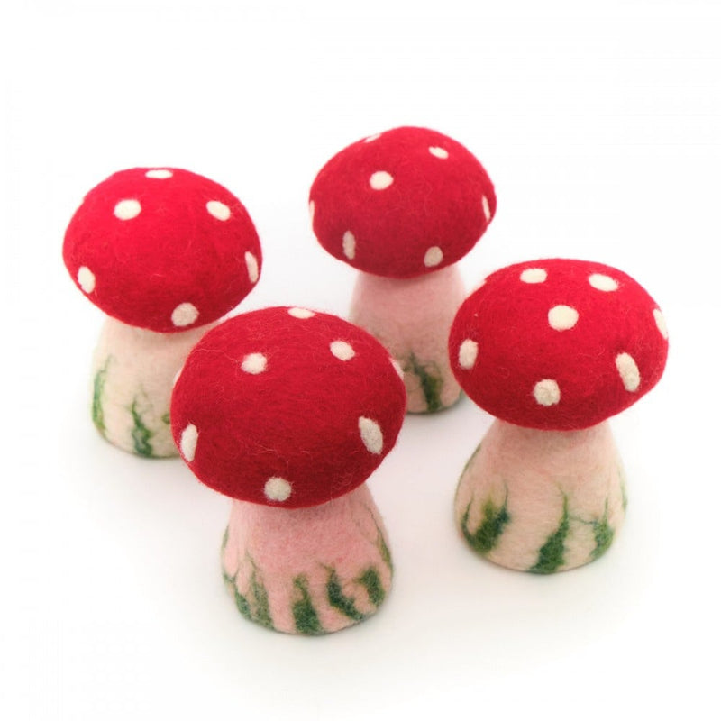 Paddenstoel Rood, 4 stuks