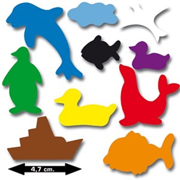 Ungummed Sticker Figures Sea