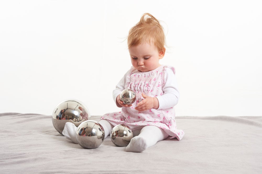 Tickit Sensory Reflective Balls, Set of 4