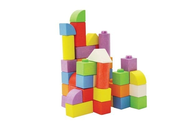 Cheerful play blocks, set of 40