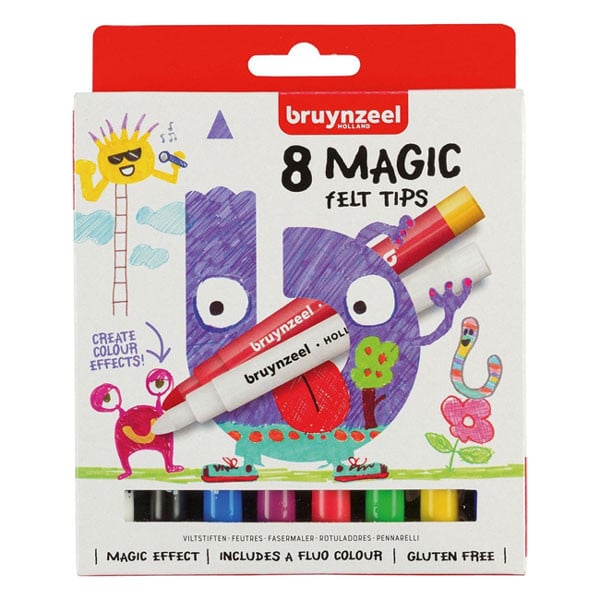# Bruynzeel viltstiften Magic set 8 stuks