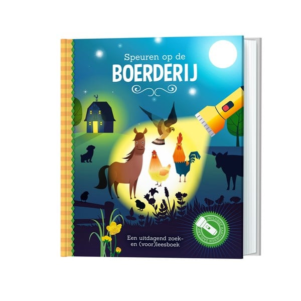 # Flashlight book Searching at the farm