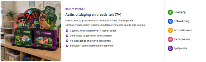 Kidsbox Activiteitenbox 7+, 40 opdrachtkaarten
