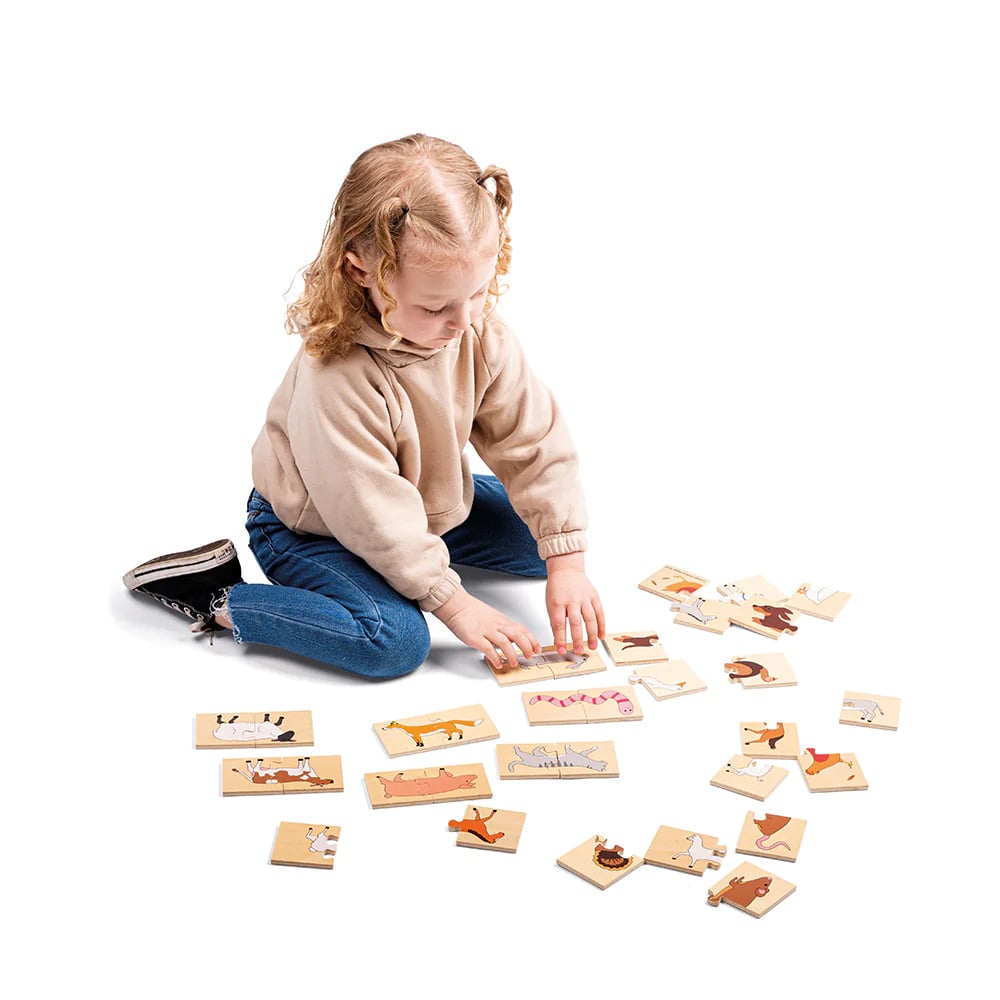 Puzzle Farm head and tail, 32 pieces