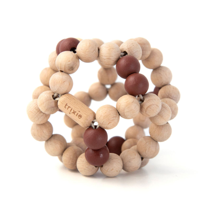 Houten kralenbal naturel