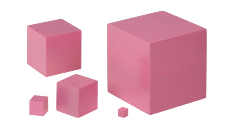 Pink cube tower 10 cubes