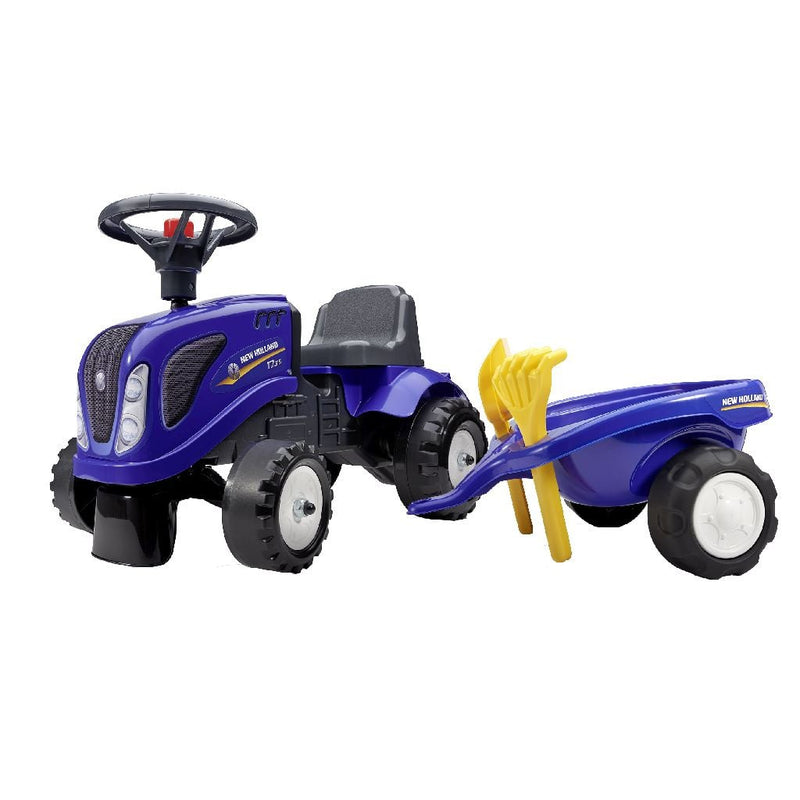 Looptractor met aanhanger en acc.