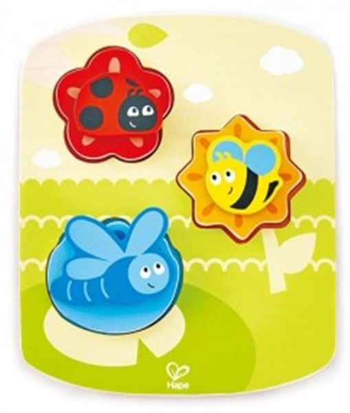 Wooden puzzle dynamic insects