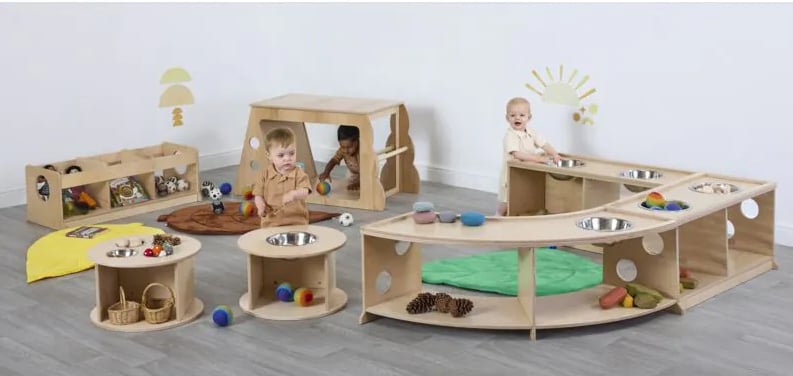 # Cosy Mega Speel- en ontdekeiland opstelling (7-delig)