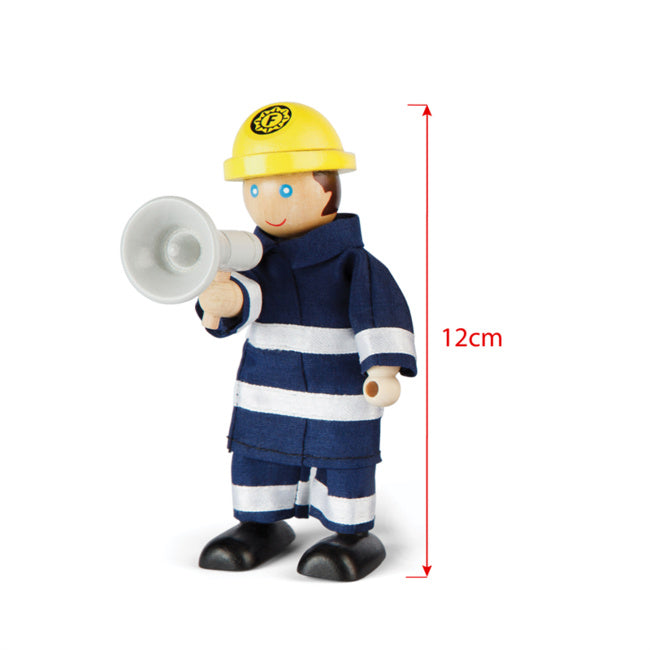 Houten brandweermannen