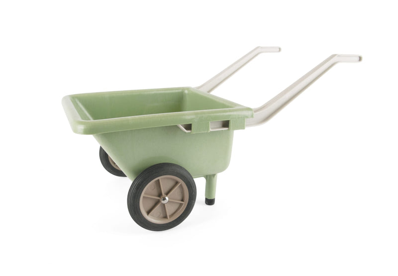 Groene kruiwagen