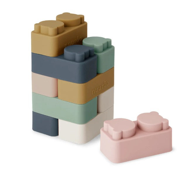 Silicone building blocks, 10 pieces