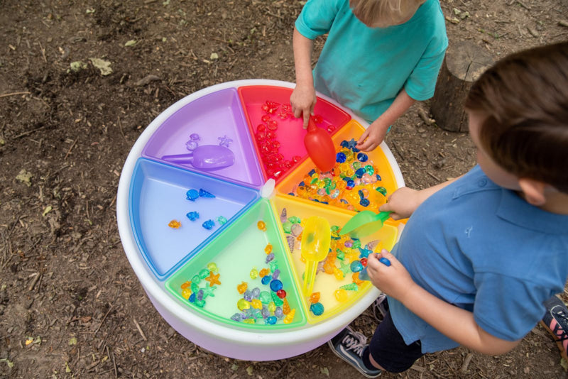 Tickit doorschijnende gekleurde schepjes, 6 stuks