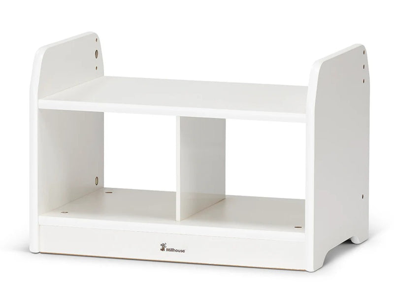 Compacte lage opbergkast wit