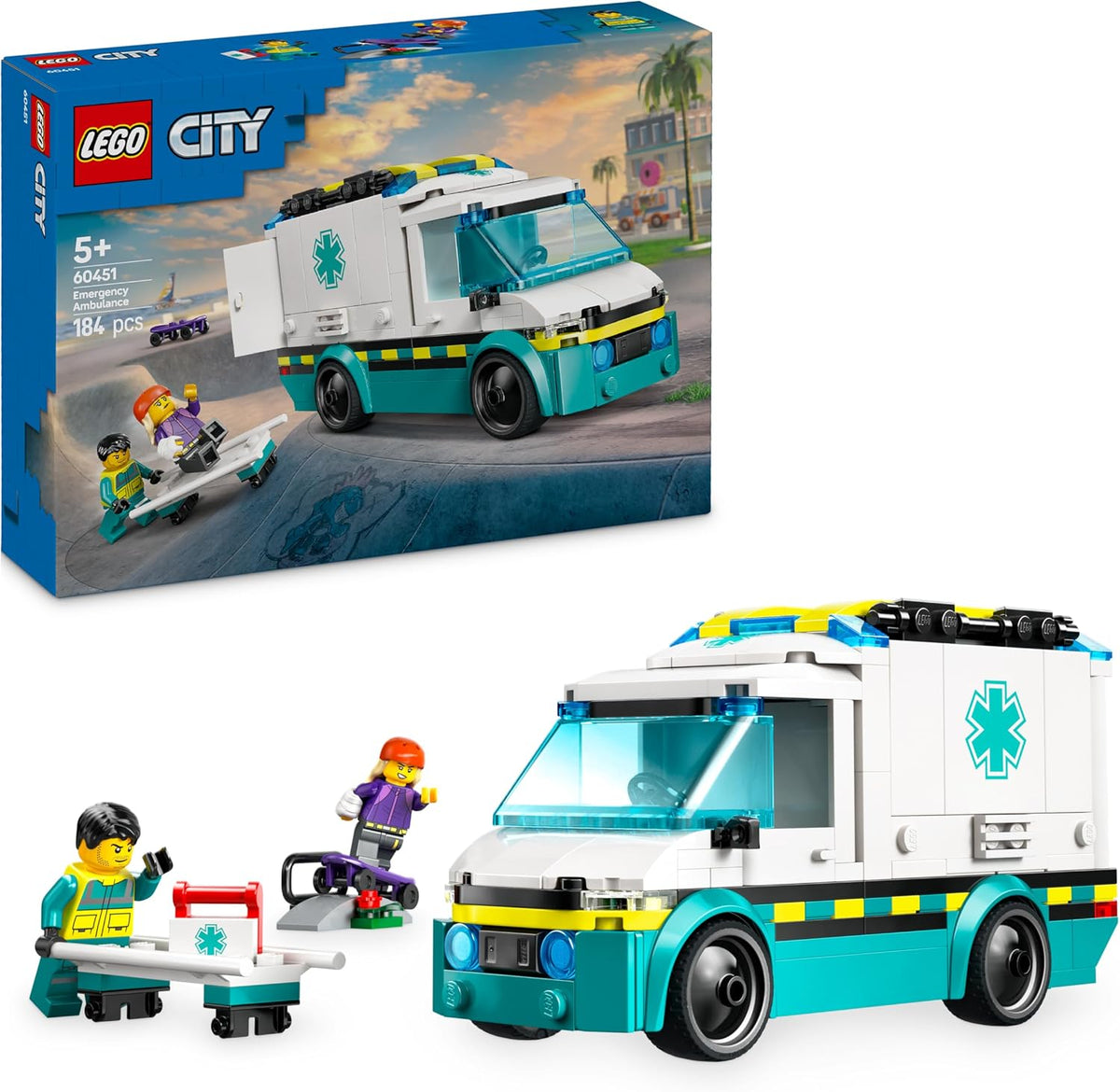 # Lego City Ambulance bouw- en speelset