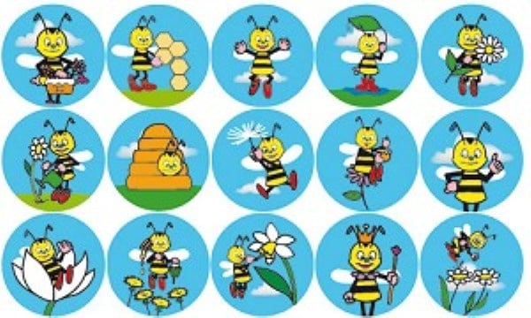 Reward stickers Bee zoom