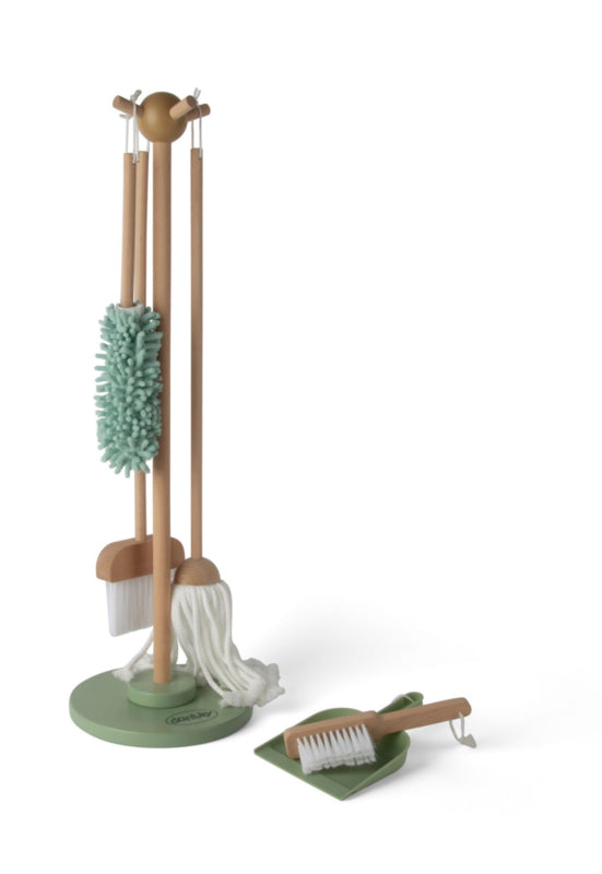 Wooden cleaning set, 6-piece