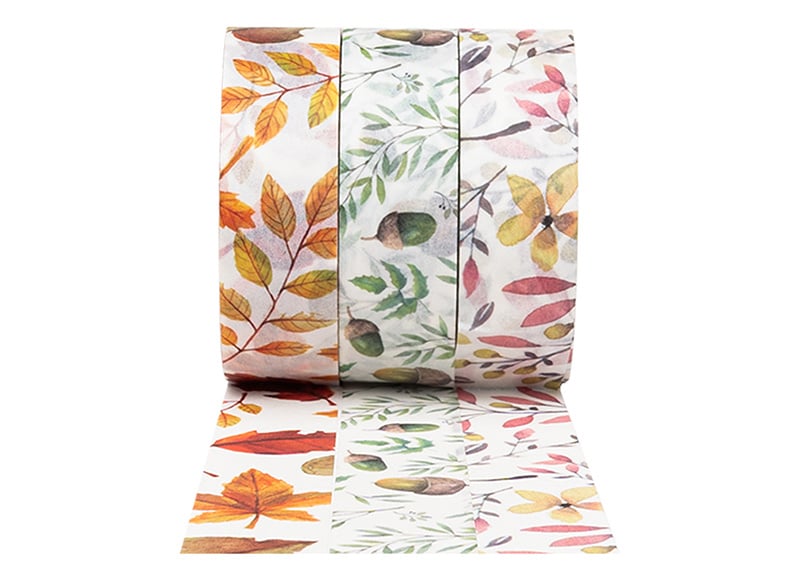 Washi tape, autumn, 3 rolls
