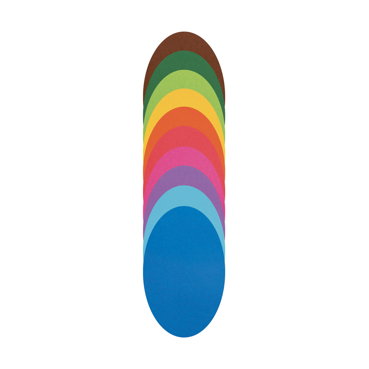 Folded oval cards