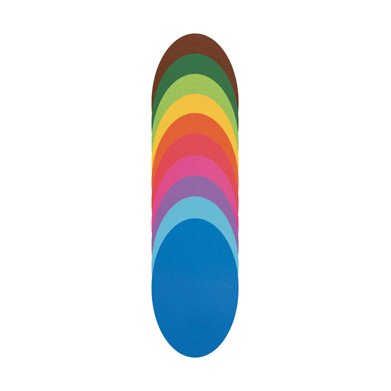 Folded oval cards