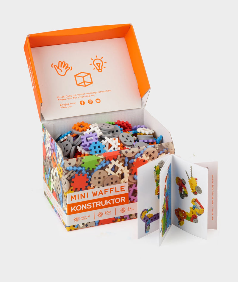 Mini Waffle building blocks, 500-piece (plusplus)