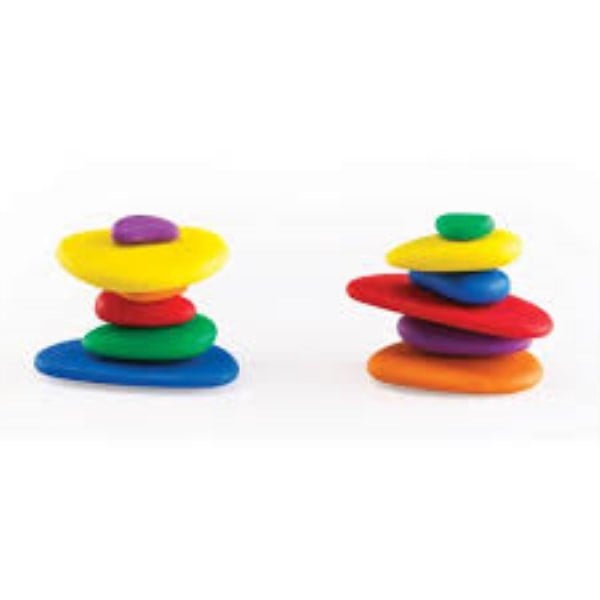 Regenboog stapelbare stenen