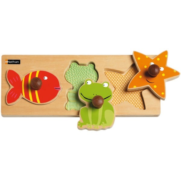 Tactile puzzle aquatic animals