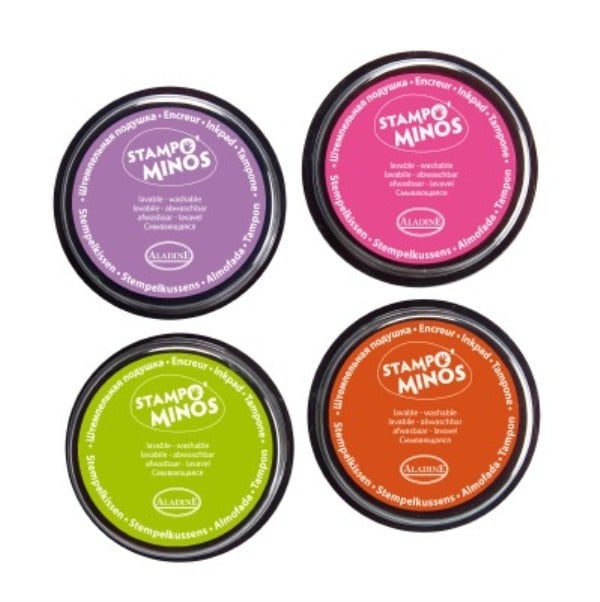 Ink pad, set of 4 colours