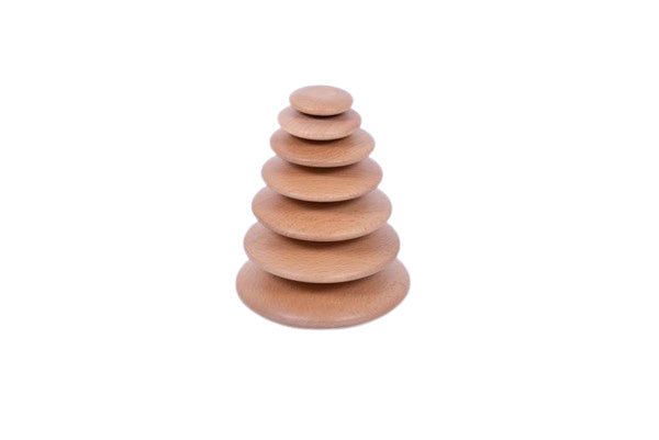 Tickit wooden pebbles natural